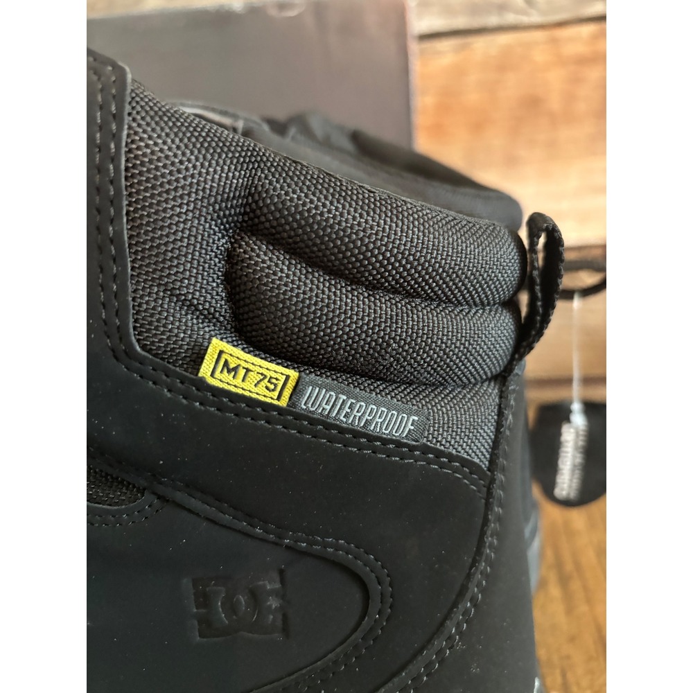 DC Peary TRWork Mens 11.5 M Waterproof Composite Toe Met Guard Work Boots Black - Picture 7 of 7